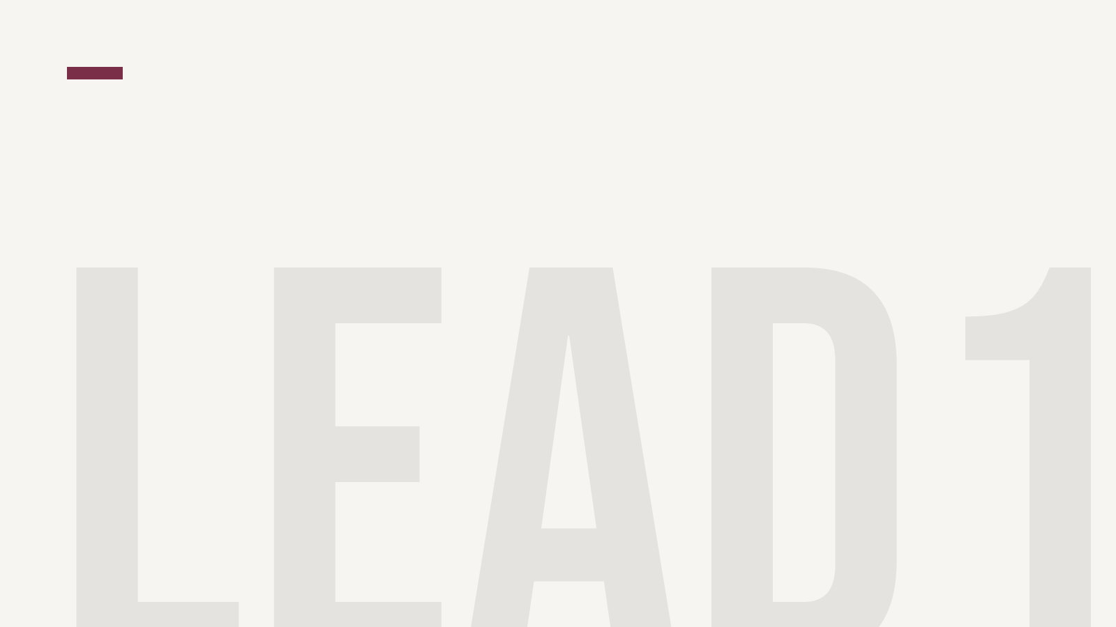 Leadership Development