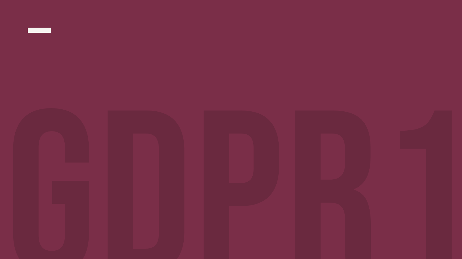 Data Protection Essentials